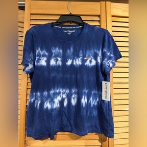 Tommy Hilfiger Navy Tie-Dye Sport Tee